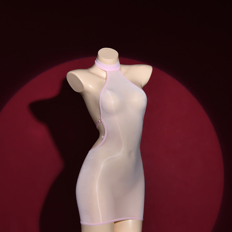 Tight thin wrap-around skirt