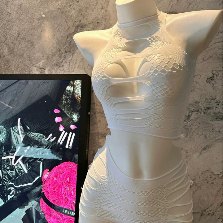 Cross-cover hip net suit