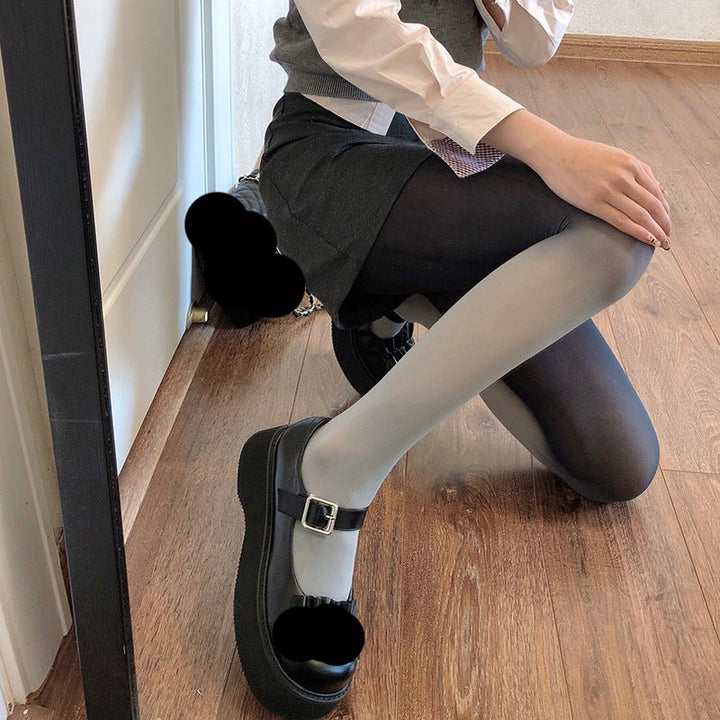 Velvet Gray Gradient Stockings