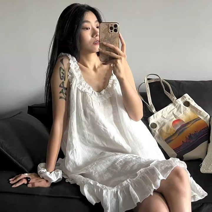 Halter Ruffle Premium Pajamas