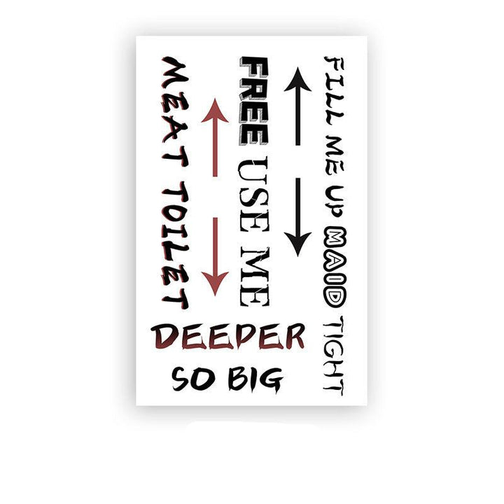 Waterproof sexy tattoo stickers
