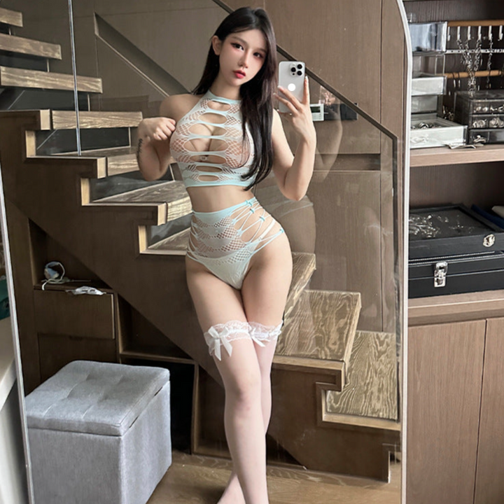 Cross-cover hip net suit