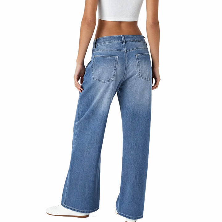 Relaxed Fit Wide Leg Jeans