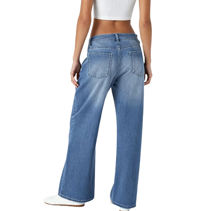 Relaxed Fit Wide Leg Jeans