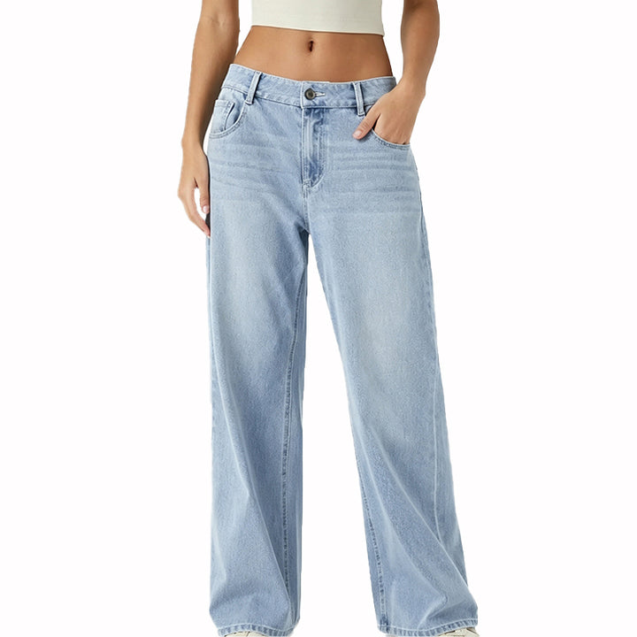 Relaxed Fit Wide Leg Jeans