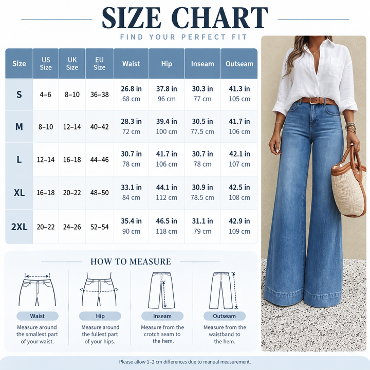 High Rise Wide Leg Jeans