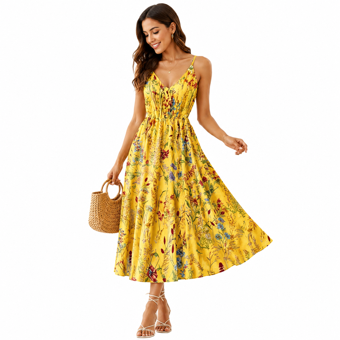 Boho Floral Slip Dress