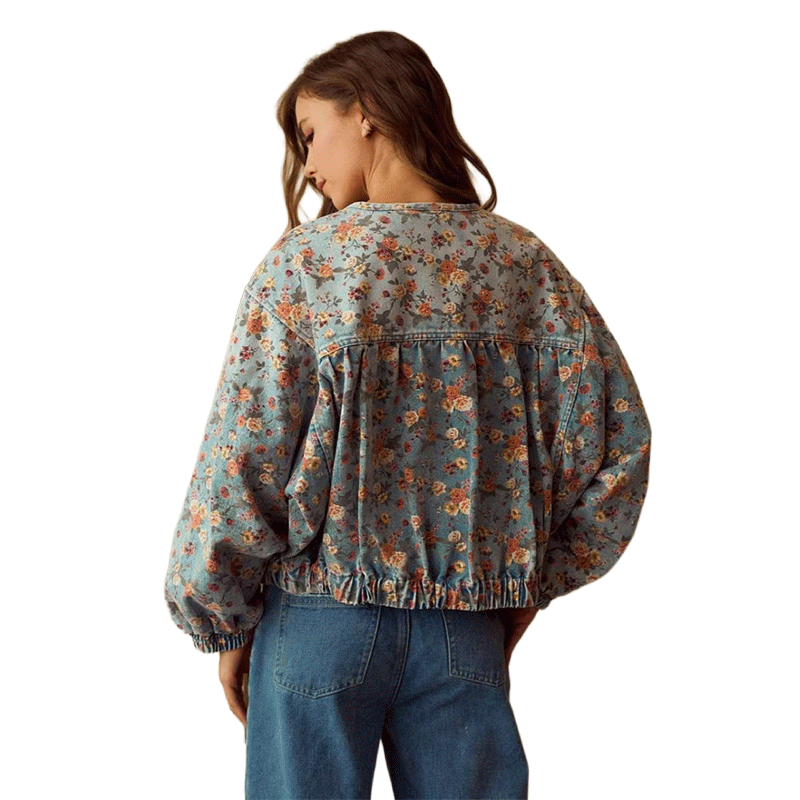 Vintage Floral Casual Jacket