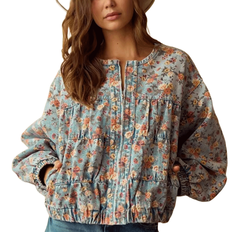 Vintage Floral Casual Jacket