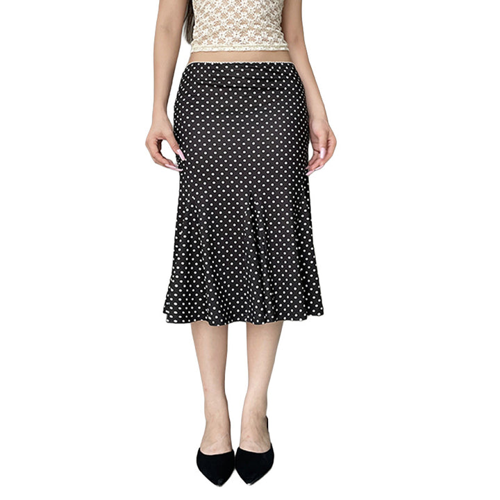 Polka Dot Midi Skirt