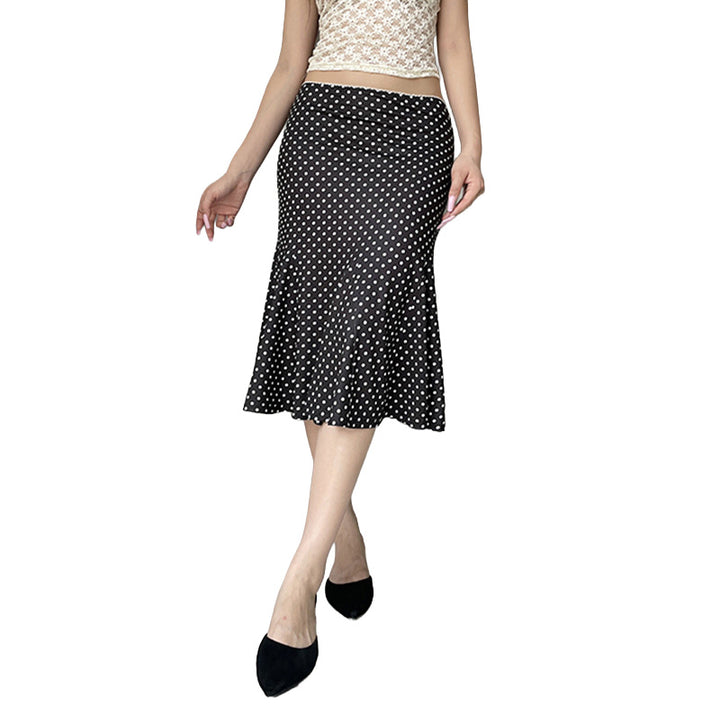 Polka Dot Midi Skirt