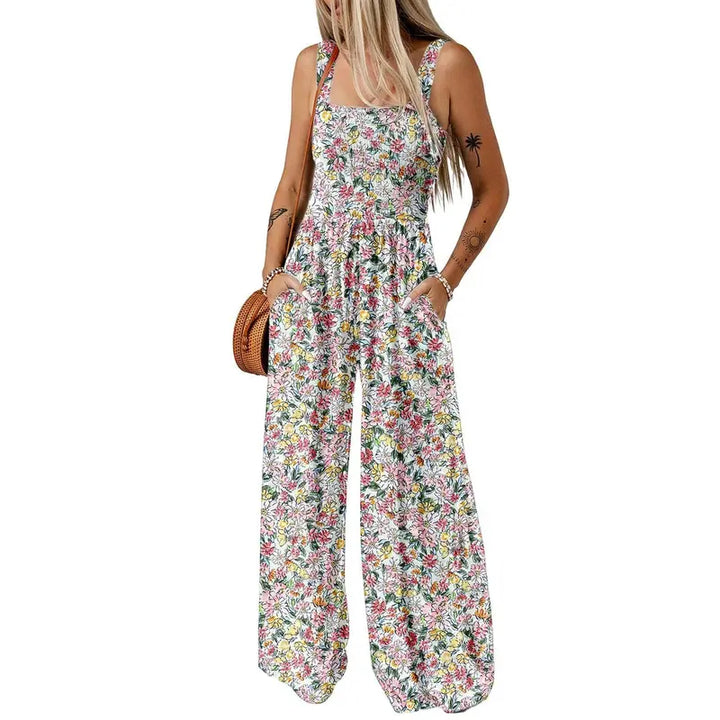 Floral Wide Leg Jumpsuit