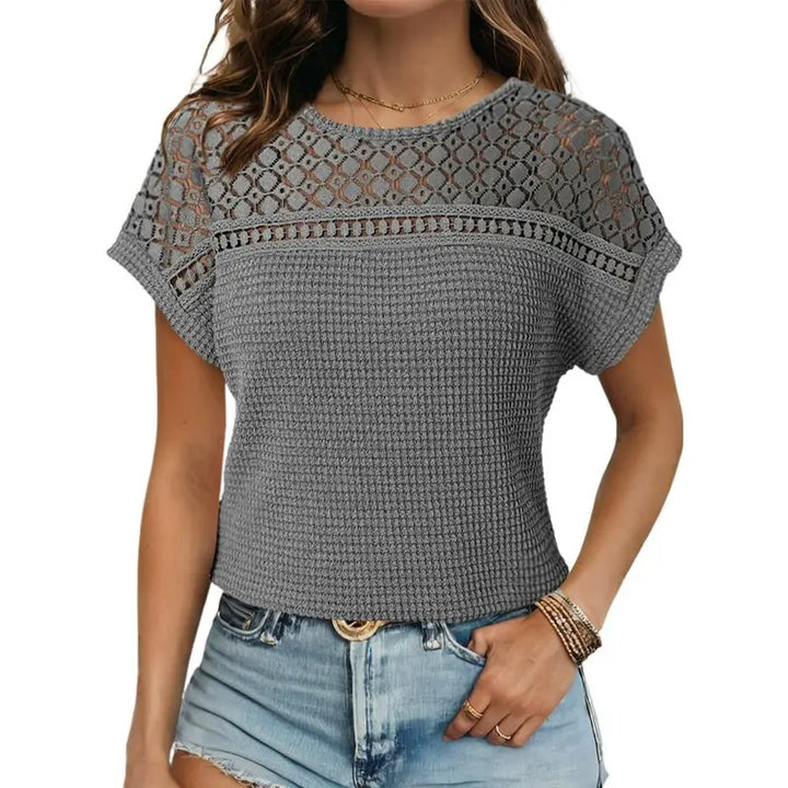 Lace Detail Casual Top