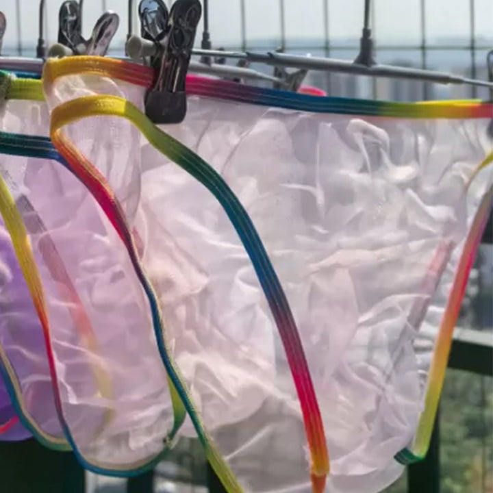 Women's transparent mesh thong