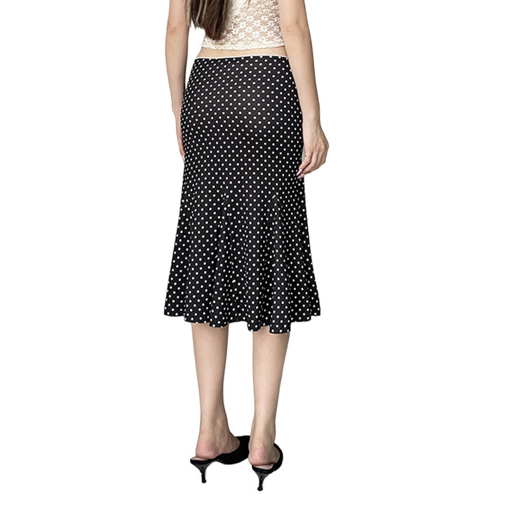 Polka Dot Midi Skirt