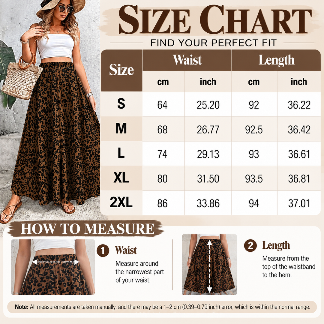 High-Waisted Bohemian Maxi Skirt