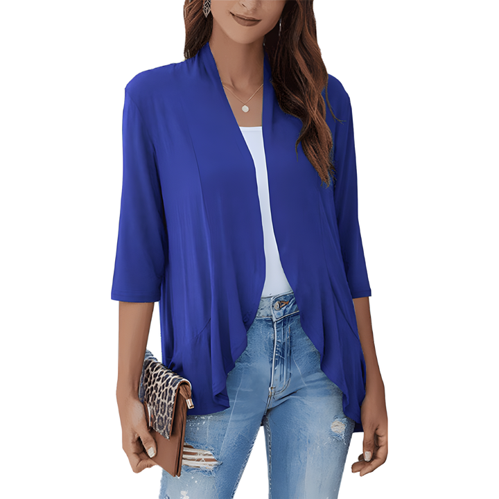 Open Front Ruffle Cardigan