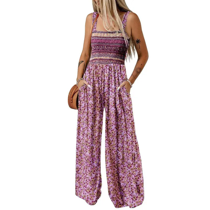 Floral Wide Leg Jumpsuit