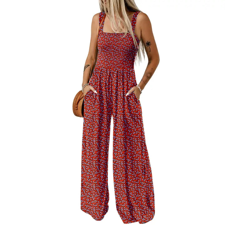 Floral Wide Leg Jumpsuit