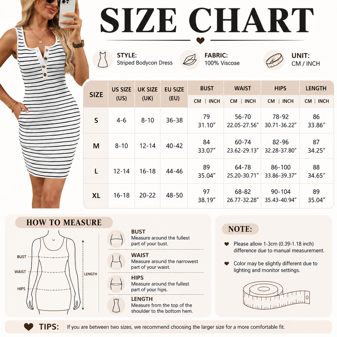 Classic Stripe Mini Dress