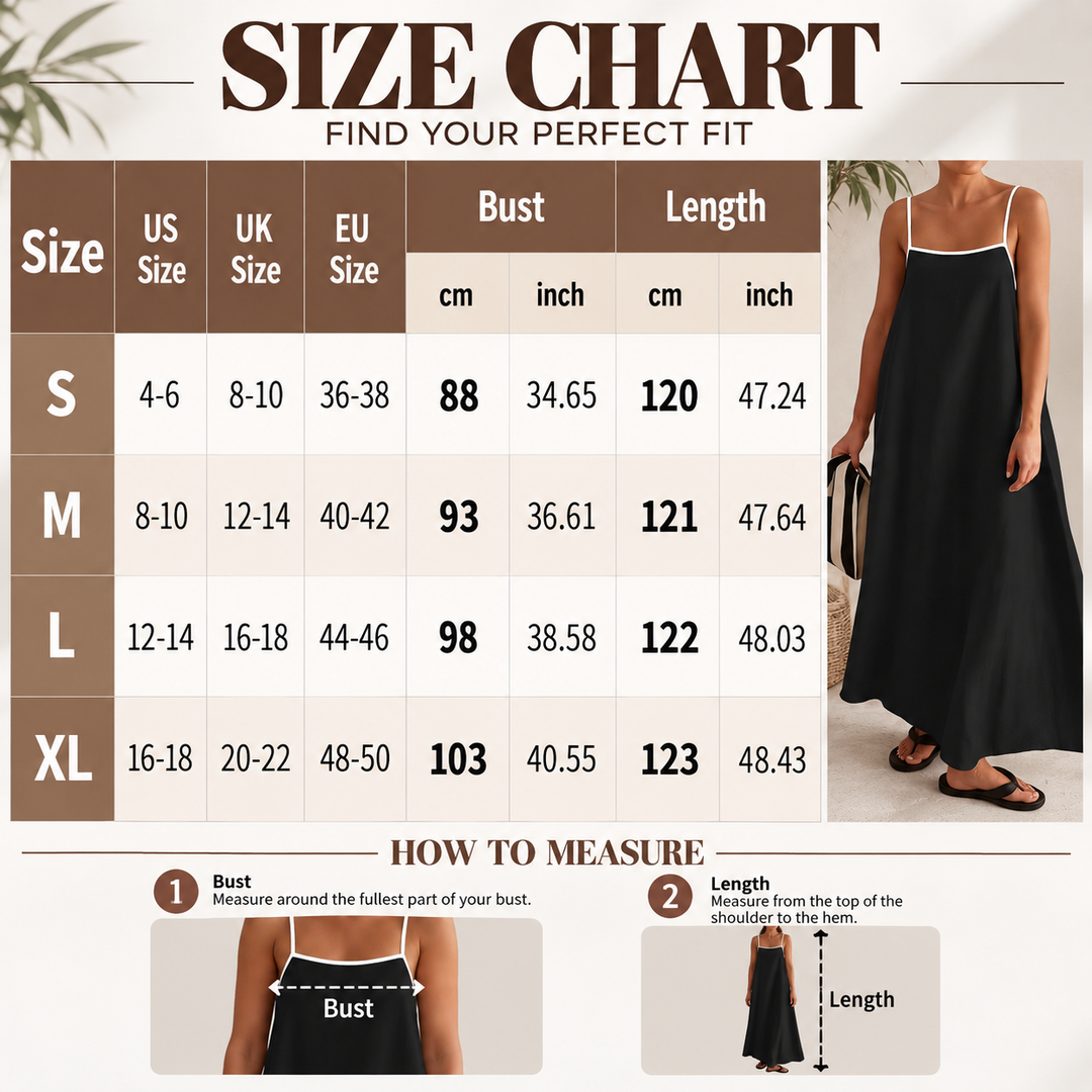 Minimalist Spaghetti Strap Maxi Dress