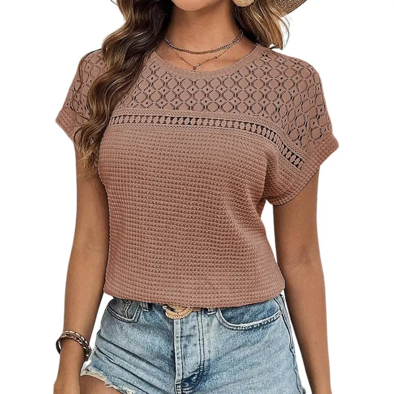 Lace Detail Casual Top