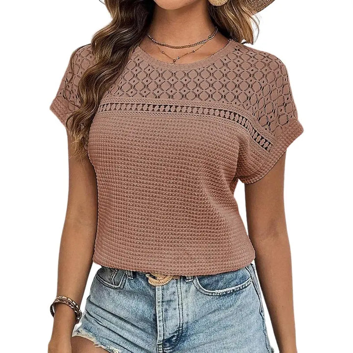 Lace Detail Casual Top