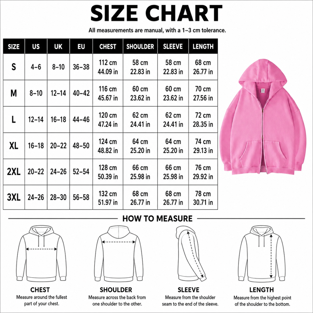 Double Zip Oversized Hoodie
