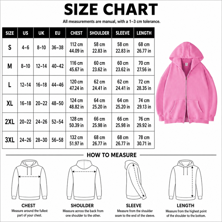 Double Zip Oversized Hoodie