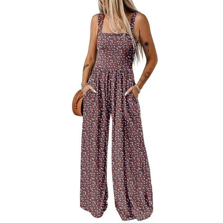 Floral Wide Leg Jumpsuit