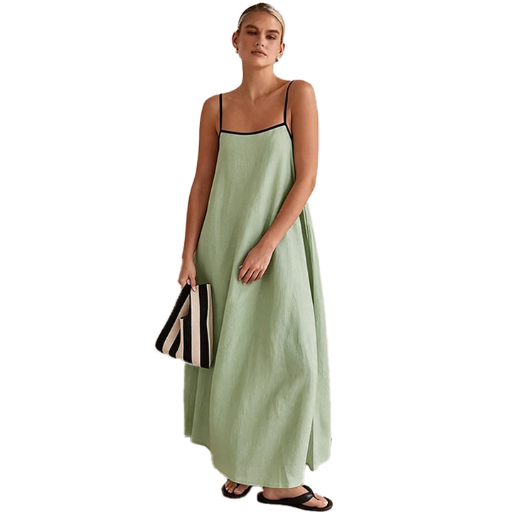 Minimalist Spaghetti Strap Maxi Dress