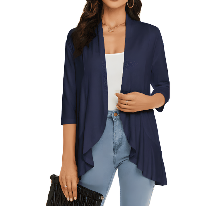 Open Front Ruffle Cardigan