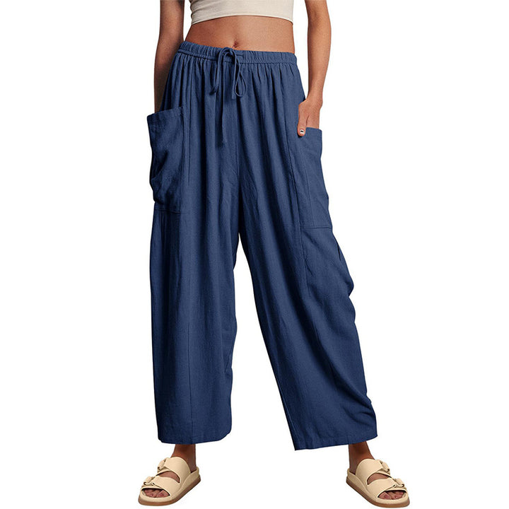 Relaxed Cargo Wide Leg Pants