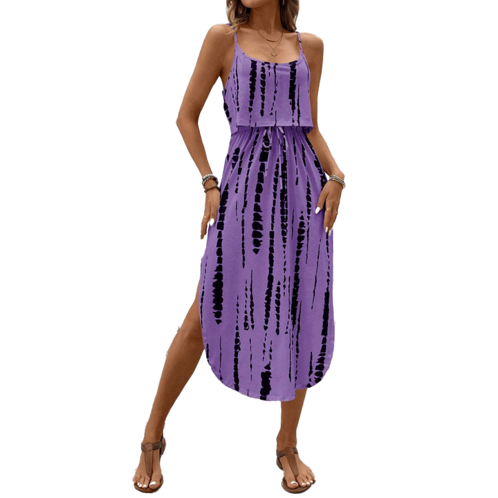 Boho Tie Dye Midi Dress