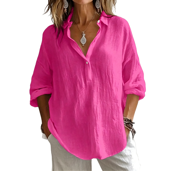 Relaxed Linen Blend Shirt