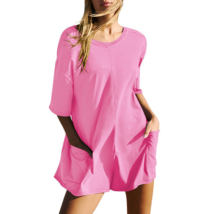Oversized Short Sleeve Romper