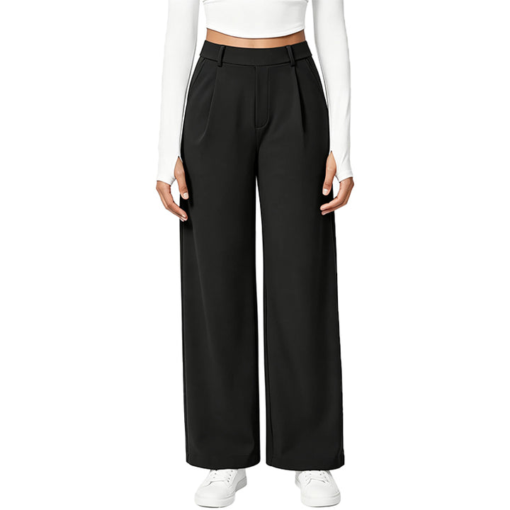 High Rise Wide Leg Tailored Pants