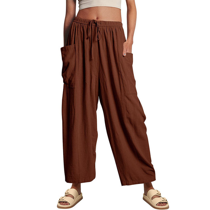 Relaxed Cargo Wide Leg Pants