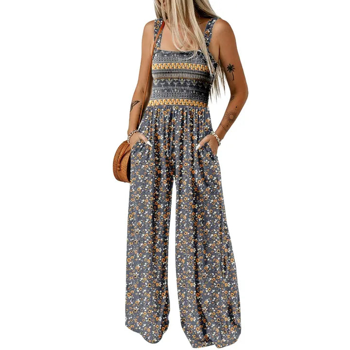 Floral Wide Leg Jumpsuit