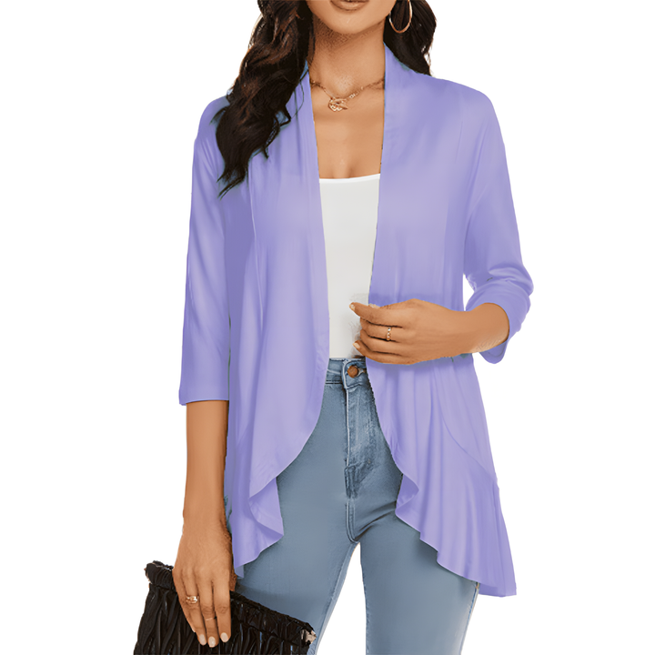 Open Front Ruffle Cardigan