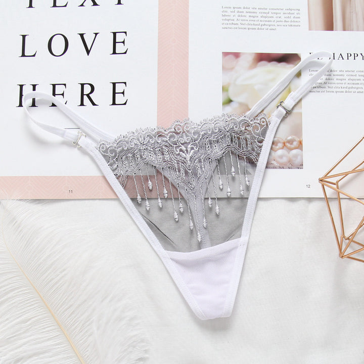 Sheer Mesh Thong – Minimal Strappy Lightweight Lingerie for Women