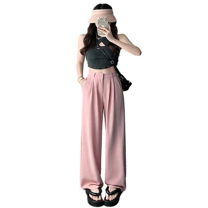High Waist Pleated Wide Leg Pants