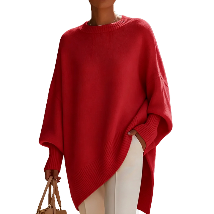 Oversized Knit Poncho Sweater