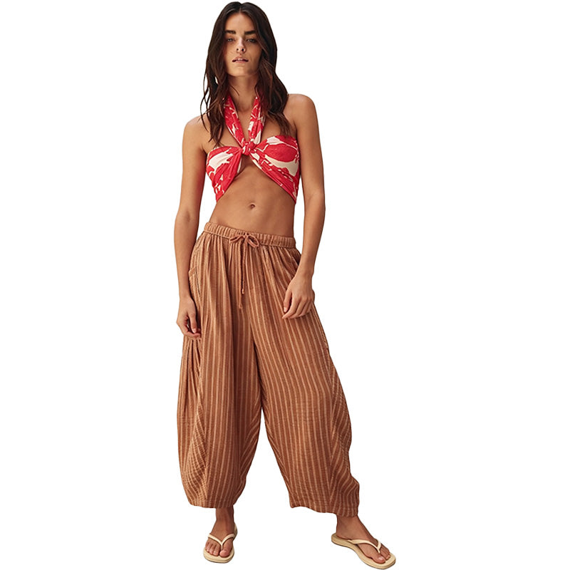 Relaxed Cargo Wide Leg Pants