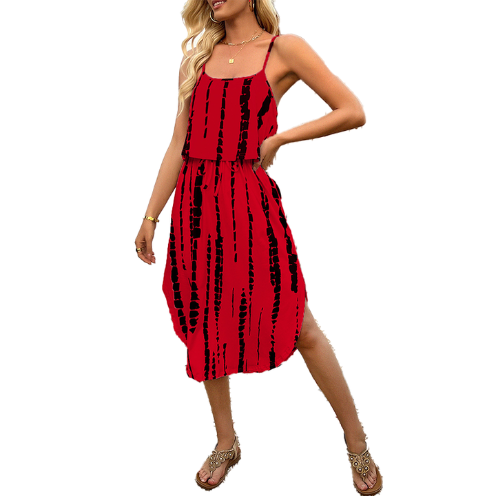 Boho Tie Dye Midi Dress