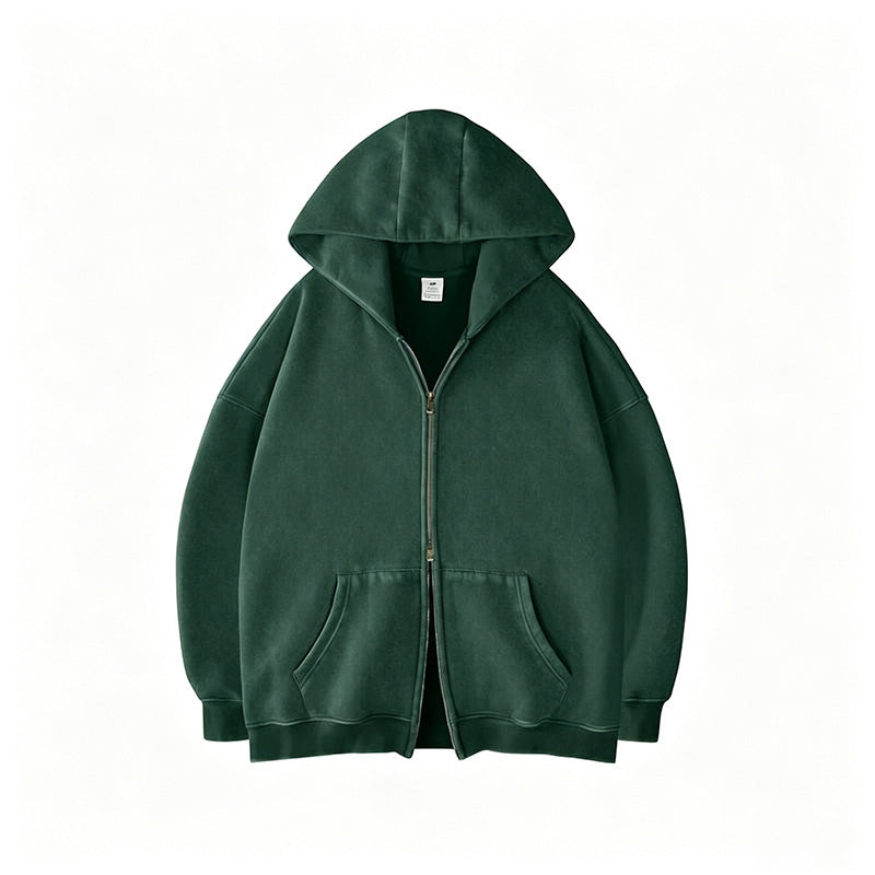 Double Zip Oversized Hoodie