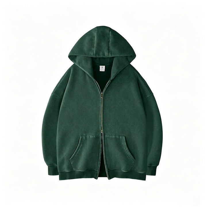 Double Zip Oversized Hoodie