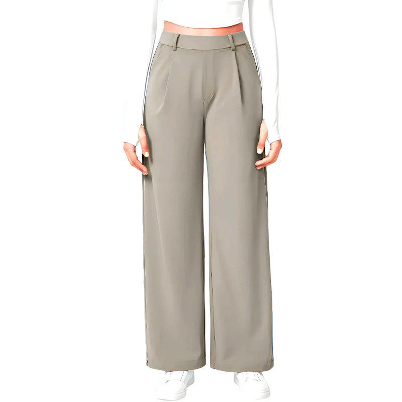 High Rise Wide Leg Tailored Pants