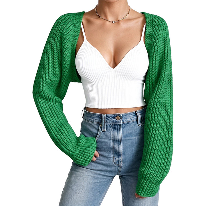Cropped Chunky Knit Cardigan