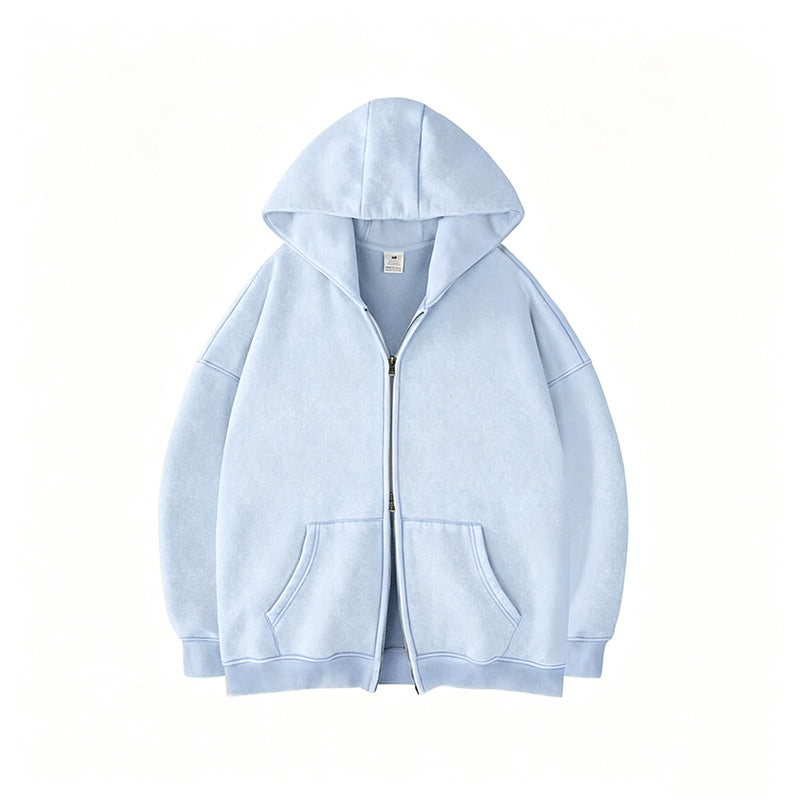 Double Zip Oversized Hoodie
